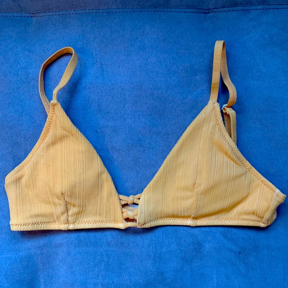 Mustard yellow bikini top